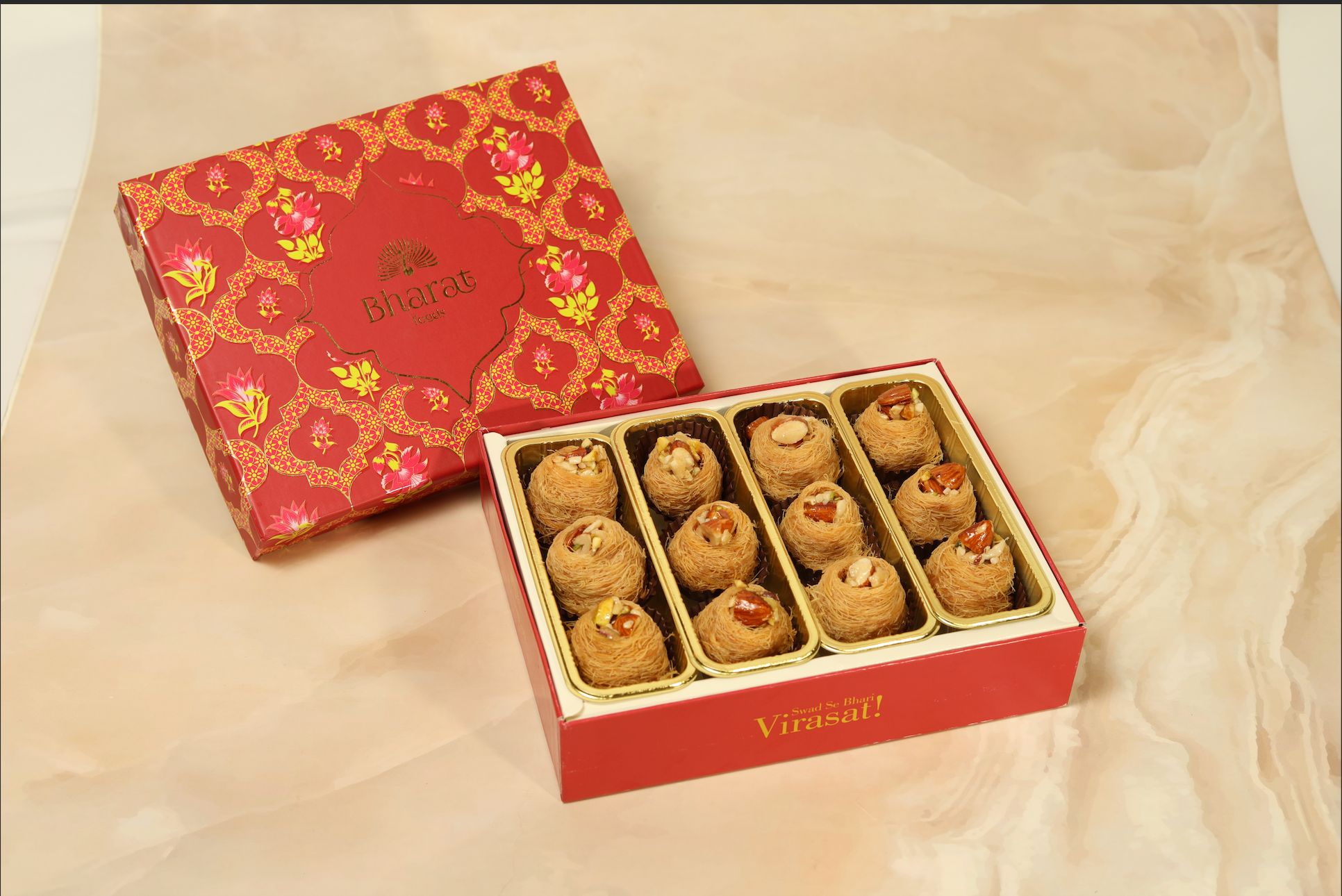 Oshe Bulbul mix Dryfruit Kunafa (Bird’s Nest)