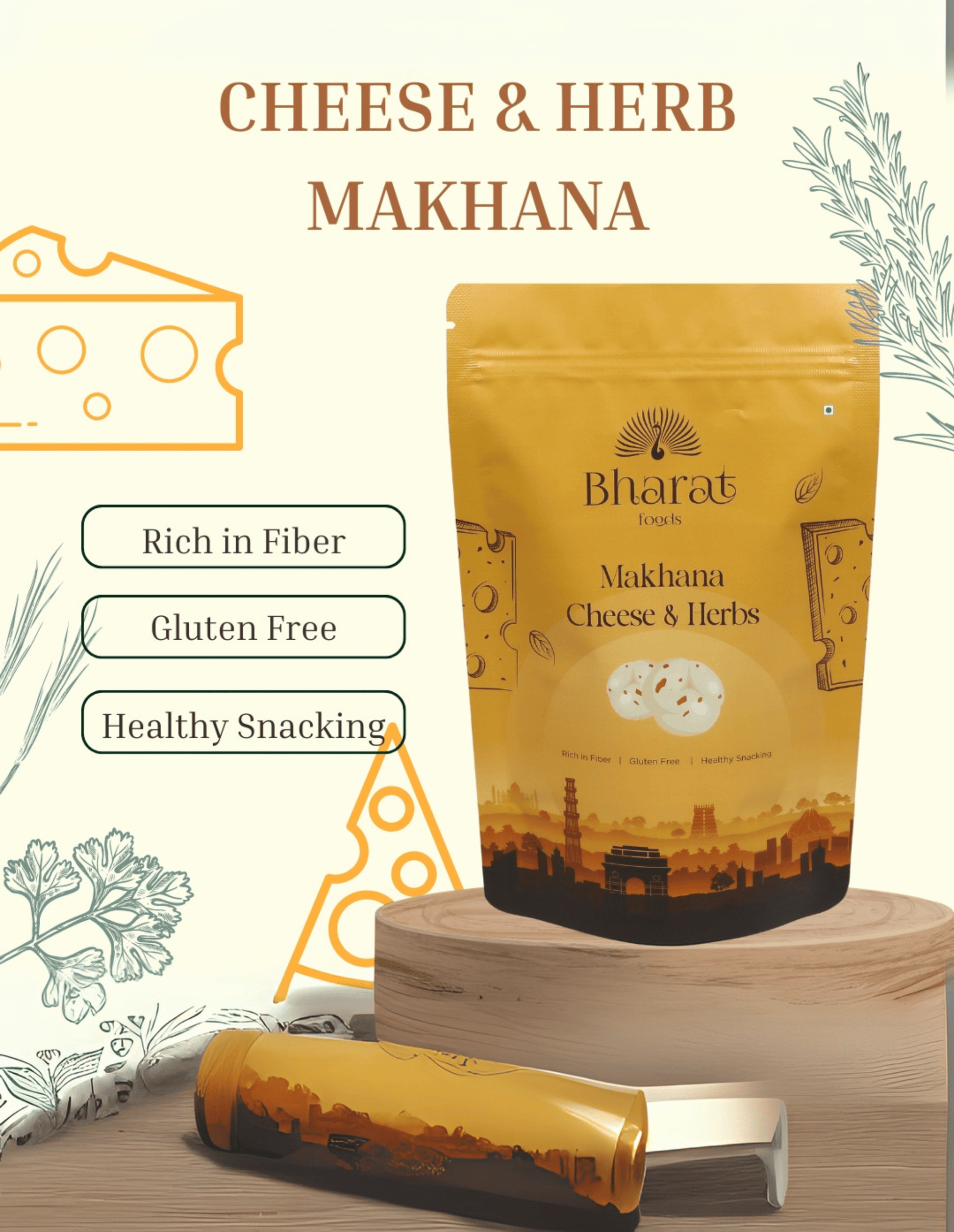 Cheese and Herbs Makhana 44 GM