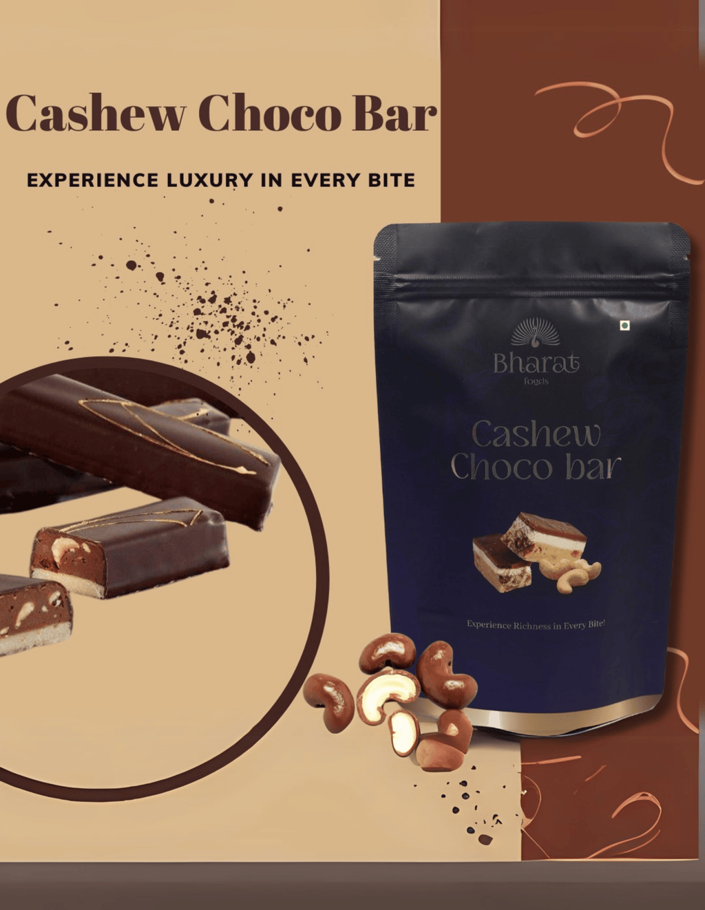 Cashew Choco Bar (6 Pieces)