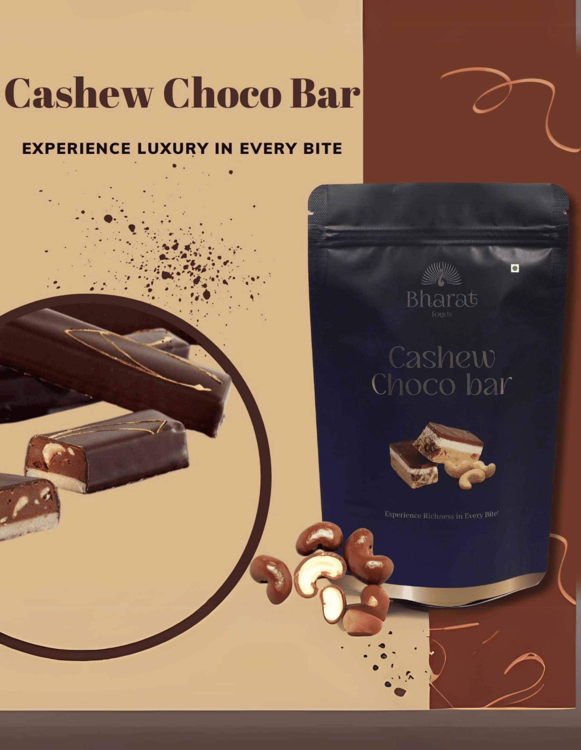 Cashew Choco Bar (6 Pieces)