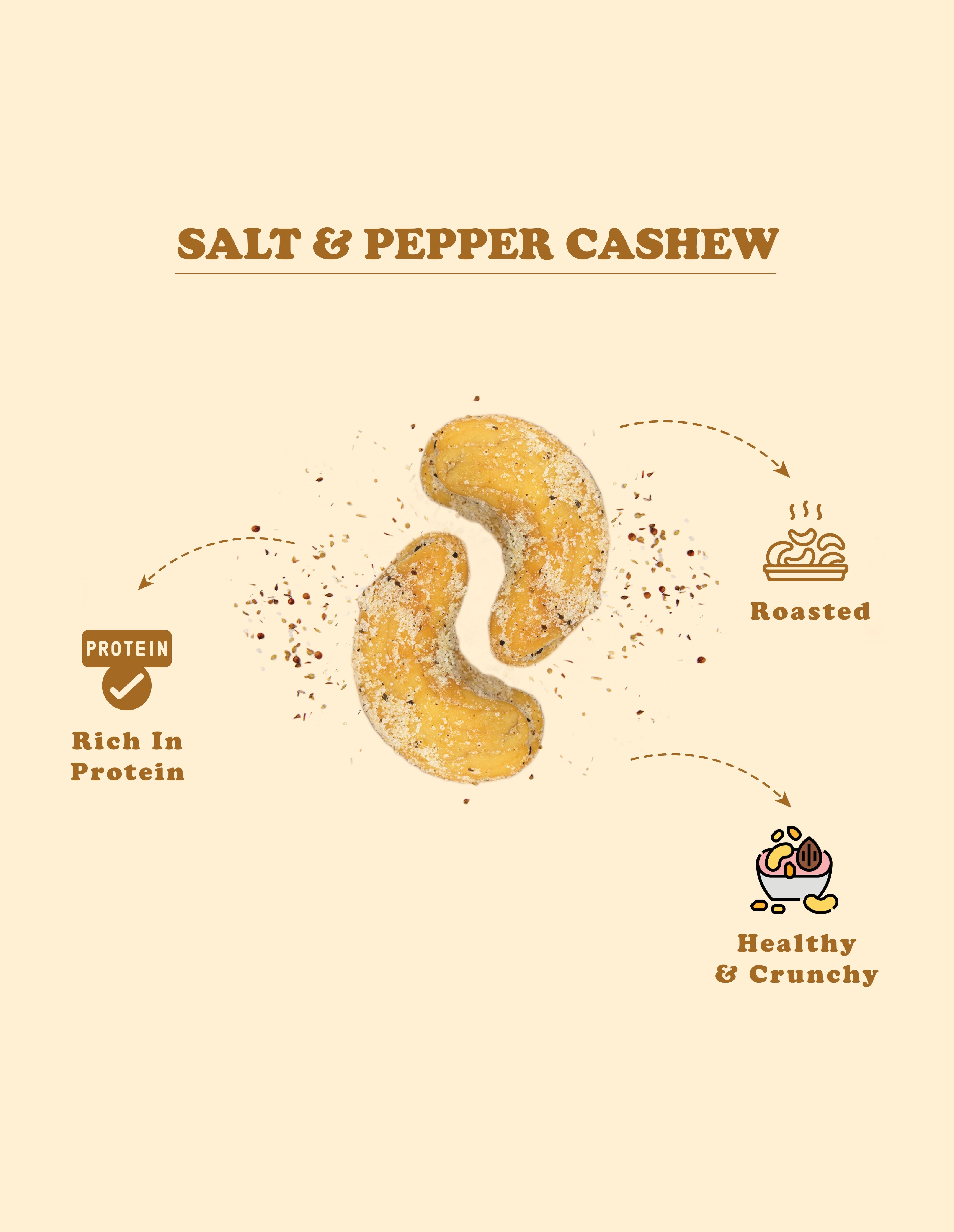 Salt and Pepper Cashew 200 GM